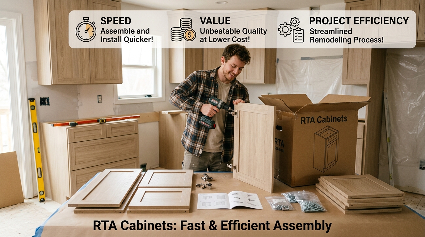 Modern RTA Kitchen Cabinets